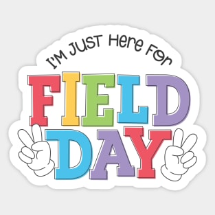 Here for Field Day Sticker